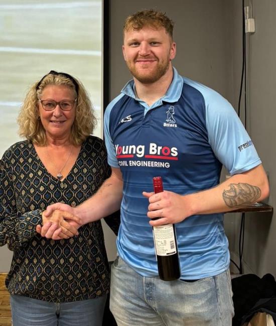 Otters man of the match Caleb Salmon